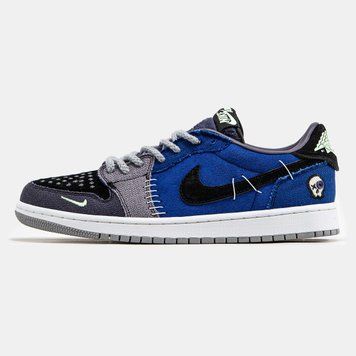 Кросівки Nike Air Jordan 1 Low Voodoo Alternate Blue Black 14873-Мультиколір-36 фото