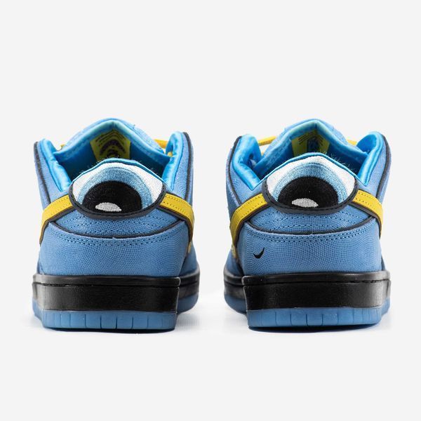 Кросівки Nike SB Dunk Low x Powerpuff Girls Blue Yellow Black 14556-Блакитний-36 фото