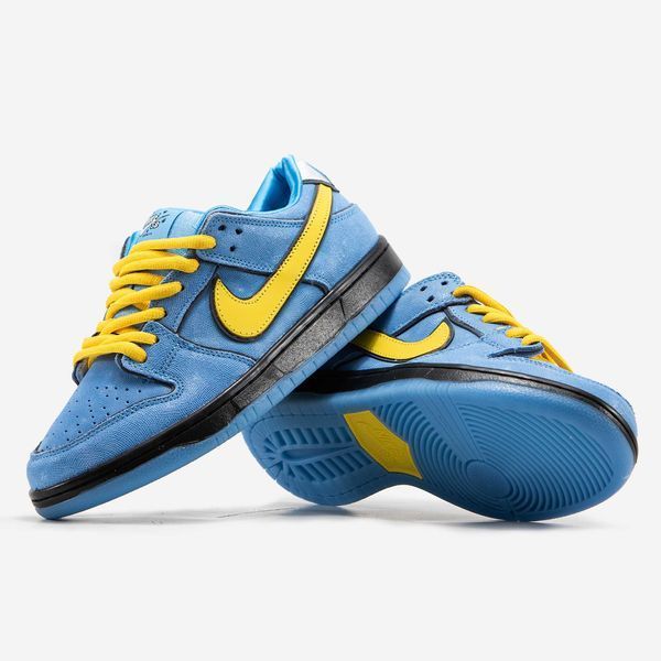 Кросівки Nike SB Dunk Low x Powerpuff Girls Blue Yellow Black 14556-Блакитний-36 фото