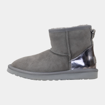 Уггі UGG Mini Grey Metallic 04956-Сірий-36 фото