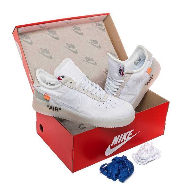 Кросівки Nike Air Force 1 Off-White White 00849-Білий-44 фото