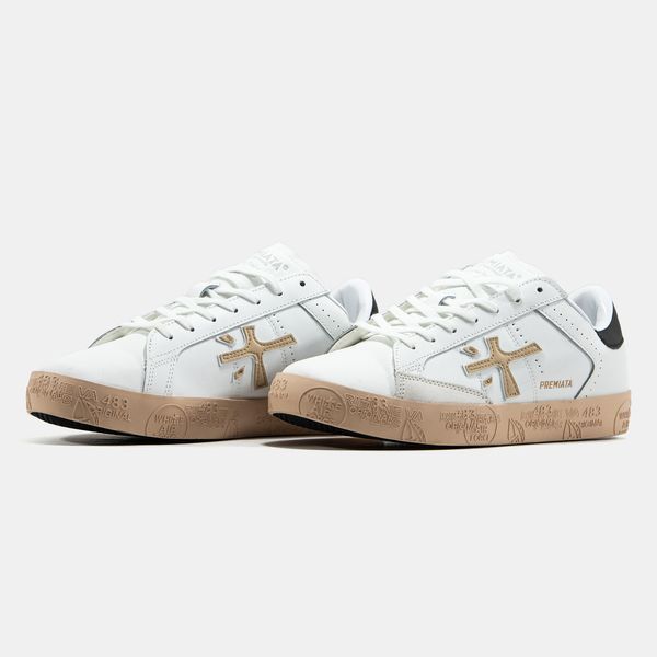 Кросівки Premiata Steven White Black Beige 22862-Білий-41 фото