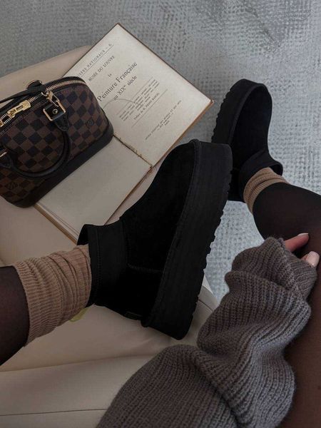Уггі UGG Classic Mini Dipper Black 18662-Чорний-40 фото