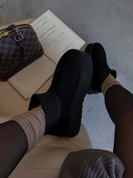 Уггі UGG Classic Mini Dipper Black 18662-Чорний-40 фото