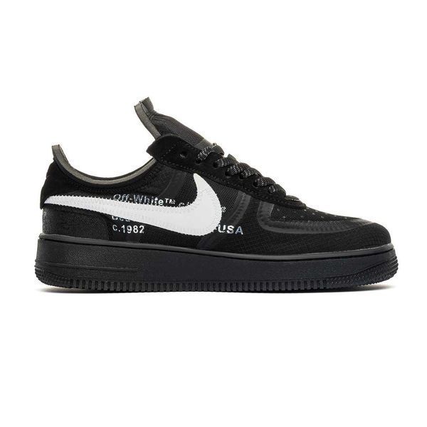 Кросівки Nike Air Force 1 Off-White Black 00847-Чорний-36 фото