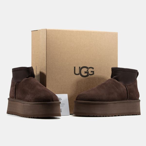 Уггі UGG Classic Mini Dipper Brown 22895-Коричневий-39 фото