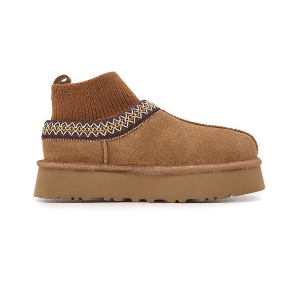 Уггі UGG Tasman Platform Sock Chestnut 19392-Бежевий-40 фото