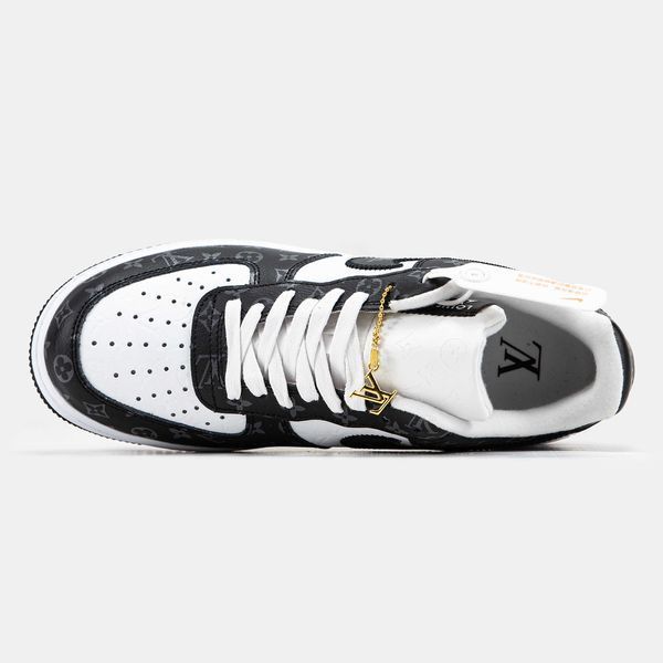 Кросівки Nike Air Force 1 Low By Virgil Abloh White Black x Louis Vuitton 14893-Чорний-36 фото