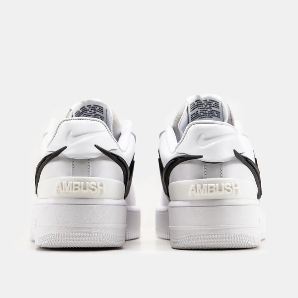 Кросівки Nike Air Force 1 Low x AMBUSH White Black 11244-Білий-36 фото