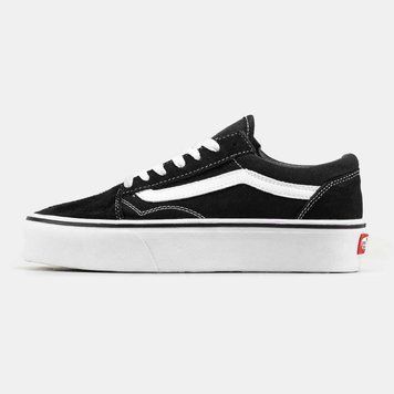 Кросівки Vans Old Skool Black/White Platform Premium 08980-Чорний-36 фото