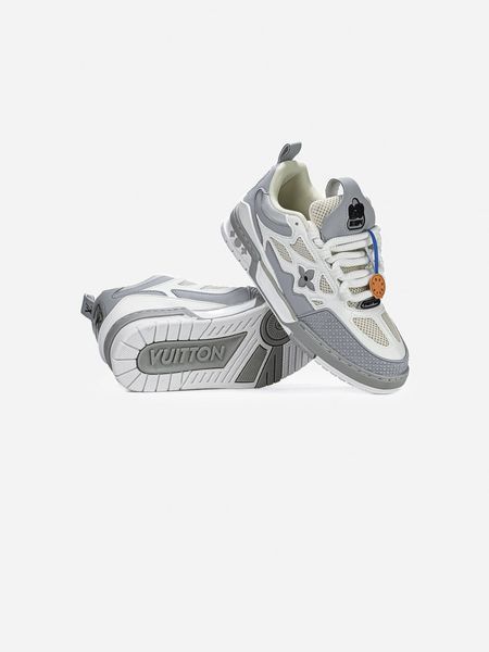 Кросівки Louis Vuitton Skate Sneaker White Grey 19962-Сірий-39 фото