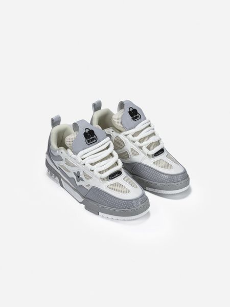 Кросівки Louis Vuitton Skate Sneaker White Grey 19962-Сірий-39 фото