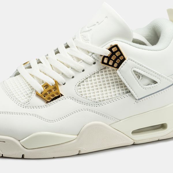 Кросівки Nike Air Jordan 4 Retro "Metallic Gold" 17845-Білий-37 фото