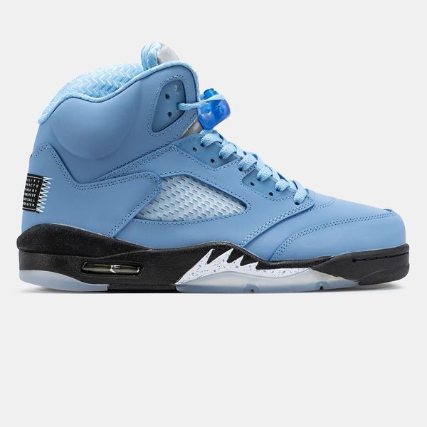 Кросівки Jordan Retro 5 UNC Blue 10704-Блакитний-40 фото