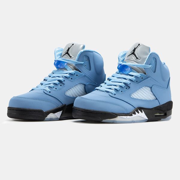 Кросівки Jordan Retro 5 UNC Blue 10704-Блакитний-40 фото