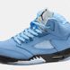 Кросівки Jordan Retro 5 UNC Blue 10704-Блакитний-40 фото 5