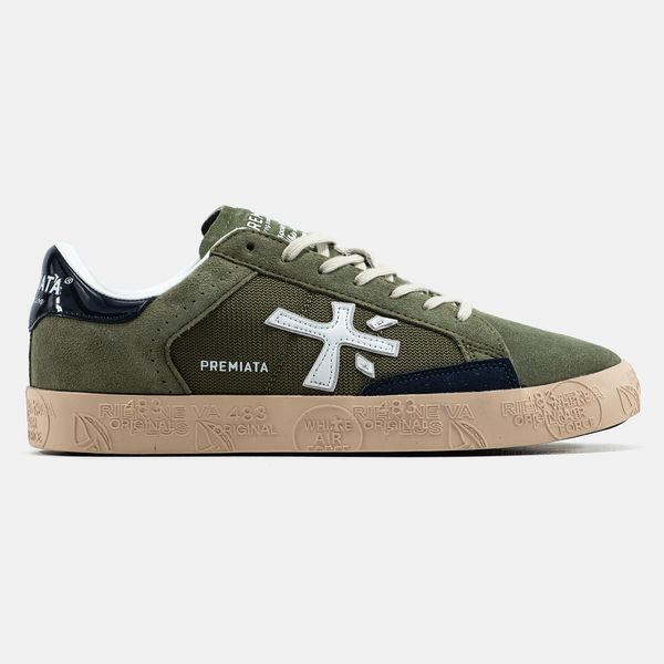 Кросівки Premiata Steven Khaki Blue Beige 19753-Хакі-36 фото