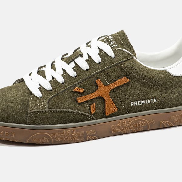 Кросівки Premiata Steven Khaki Brown White Premium 23530-Хакі-41 фото