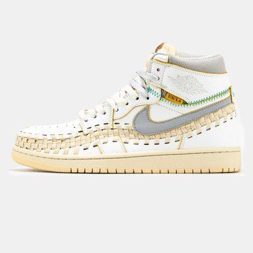 Кросівки Nike Air Jordan 1 Retro x Union L.A White Beige Grey 14813-Бежевий-42 фото