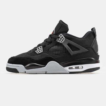 Кросівки Jordan 4 Black Canvas 09759-Чорний-36 фото