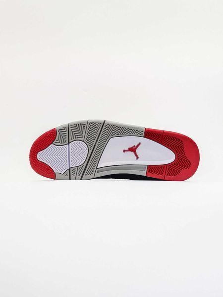 Кросівки Jordan Retro 4 Black Red Grey 01718-Чорний-44 фото