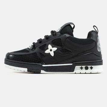 Кросівки Louis Vuitton LV Skate Sneaker Black White 17226-Чорний-38 фото