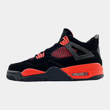 Кросівки Jordan Retro 4 Black Red 07783-Чорний-38 фото