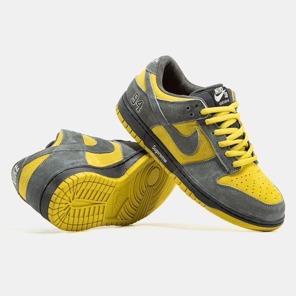 Кросівки Nike SB Dunk Low x Supreme Grey Yellow 23768-Мультиколір-40 фото