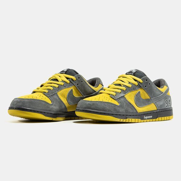 Кросівки Nike SB Dunk Low x Supreme Grey Yellow 23768-Мультиколір-40 фото