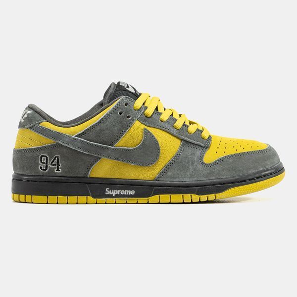 Кросівки Nike SB Dunk Low x Supreme Grey Yellow 23768-Мультиколір-40 фото