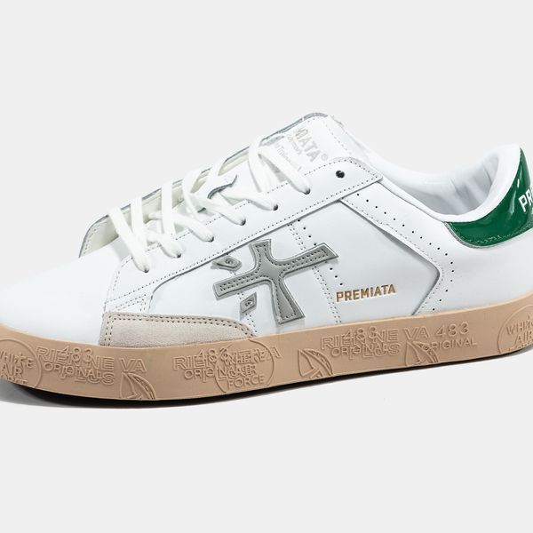 Кросівки Premiata Steven White Green Grey Beige 19754-Білий-36 фото