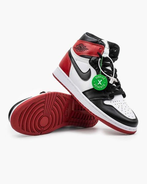 Кросівки Jordan Retro 1 Black Red White 01686-Мультиколір-36 фото