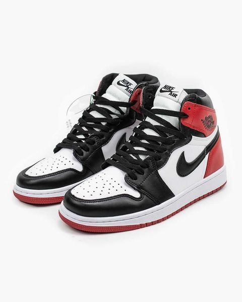 Кросівки Jordan Retro 1 Black Red White 01686-Мультиколір-36 фото