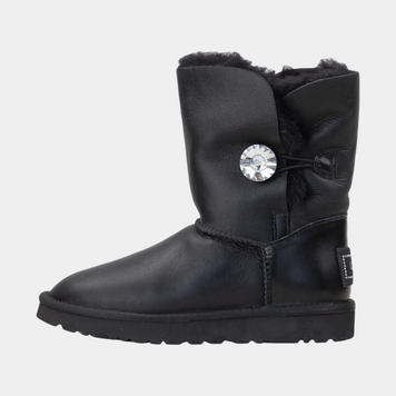 Уггі UGG Black Lather 04073-Чорний-36 фото
