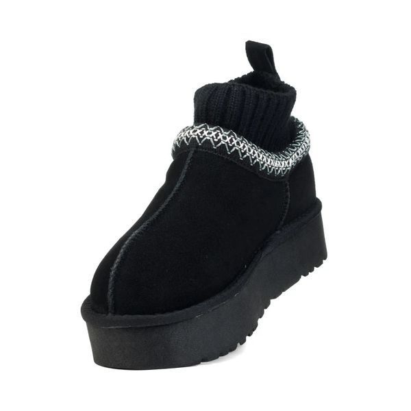 Уггі Ugg Tasman Platform Sock Black 19482-Чорний-37 фото
