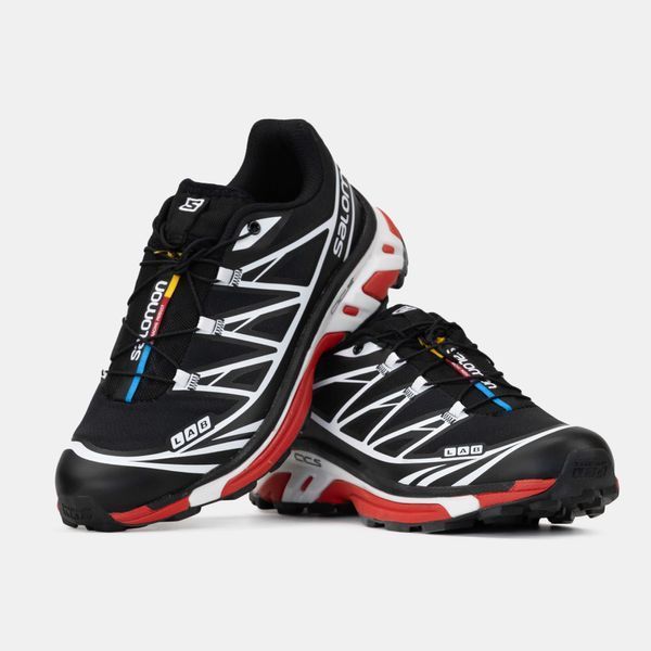 Кросівки Salomon XT-6 Adv Black Red White LAB 14188-Чорний-41 фото