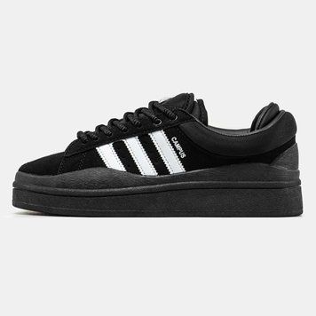 Кросівки Adidas Campus x Bad Bunny Black White 12765-Чорний-36 фото