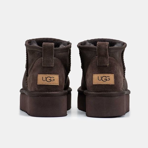 Уггі UGG Ultra Mini Brown Platform Premium 18081-Коричневий-36 фото