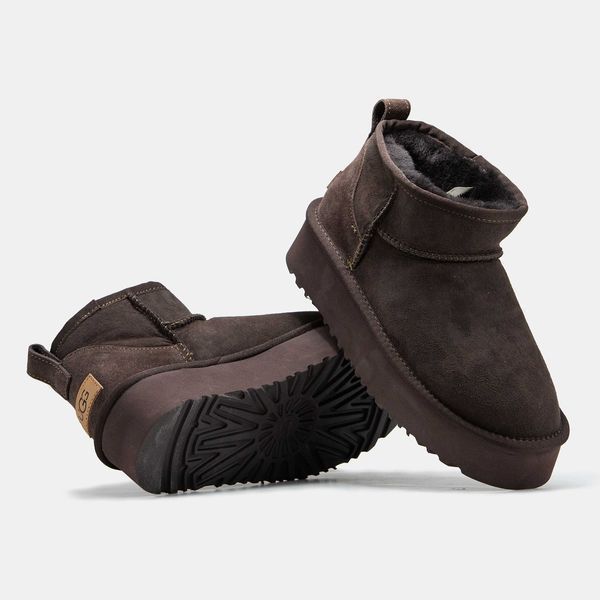 Уггі UGG Ultra Mini Brown Platform Premium 18081-Коричневий-36 фото