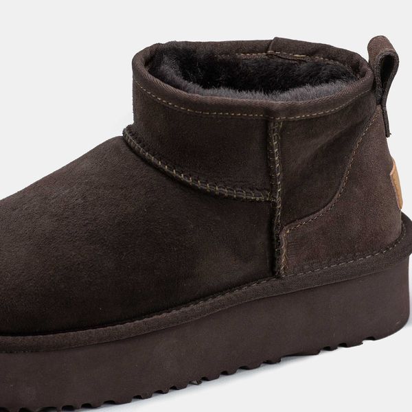 Уггі UGG Ultra Mini Brown Platform Premium 18081-Коричневий-36 фото