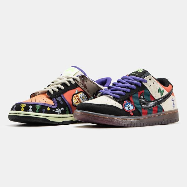 Кросівки Nike SB Dunk Low x Halloween Custom 16099-Мультиколір-36 фото