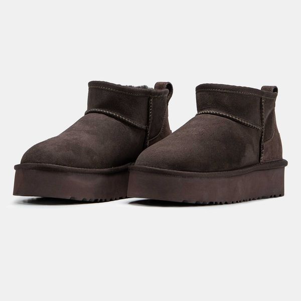 Уггі UGG Ultra Mini Brown Platform Premium 18081-Коричневий-36 фото