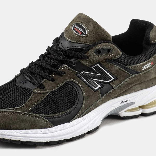 Кросівки New Balance 2002R Dark Grey White 11239-Хакі-36 фото