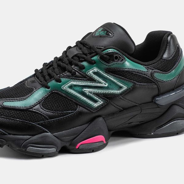 Кросівки New Balance 9060 x Mowalola Burglarwear Black Teal Pink 12233-Чорний-36 фото