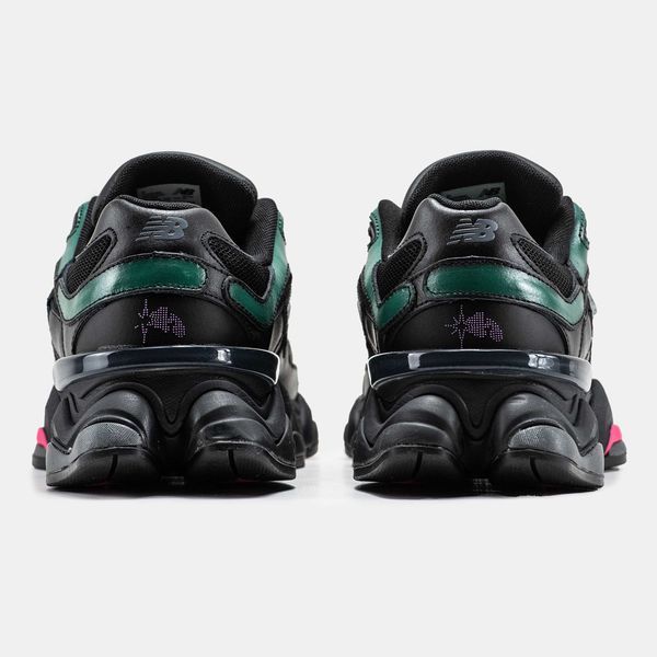 Кросівки New Balance 9060 x Mowalola Burglarwear Black Teal Pink 12233-Чорний-36 фото