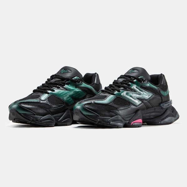 Кросівки New Balance 9060 x Mowalola Burglarwear Black Teal Pink 12233-Чорний-36 фото