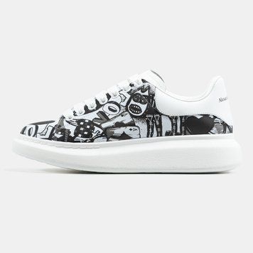 Кросівки Alexander McQueen White Black 24232-Мультиколір-36 фото