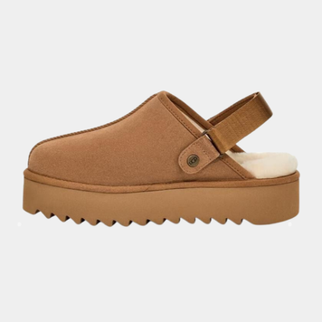 Уггі UGG Lanah Clog Chestnut Platform 18660-Бежевий-36 фото