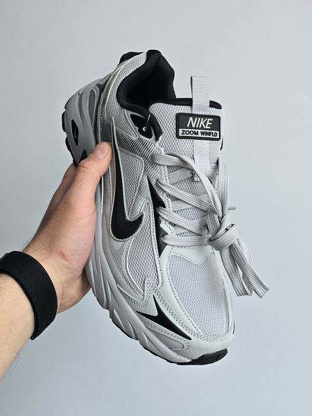 Кросівки Nike Zoom Winflo Light Grey Black 24259-Сріблястий-40 фото