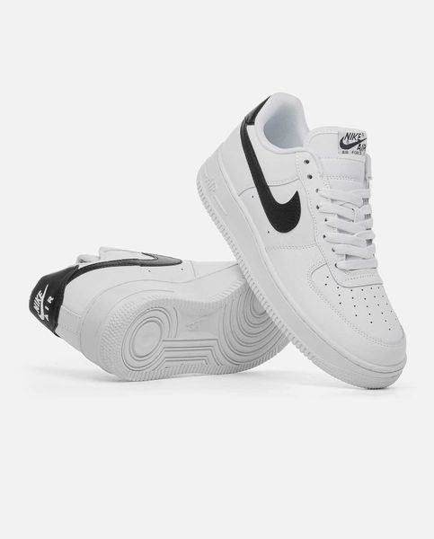 Кросівки Nike Air Force 1 White Black Logo 05824-Білий-44 фото